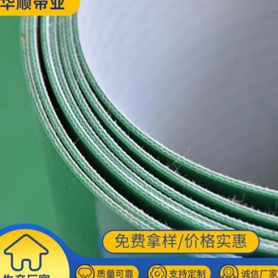 生产绿色pvc传输m平皮带环形工业传送带耐磨流水线工业输送带